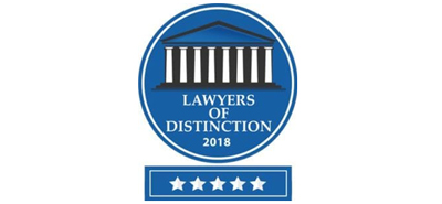 Lawyers of Distinction 2018 Badge